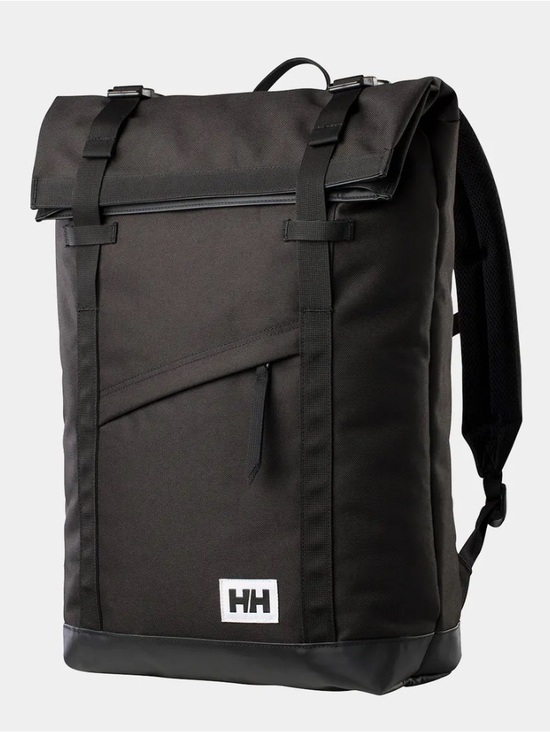 Helly Hansen Other - Helly Hansen Black Roll-Top Backpack with HH Logo, waterproof, 28L